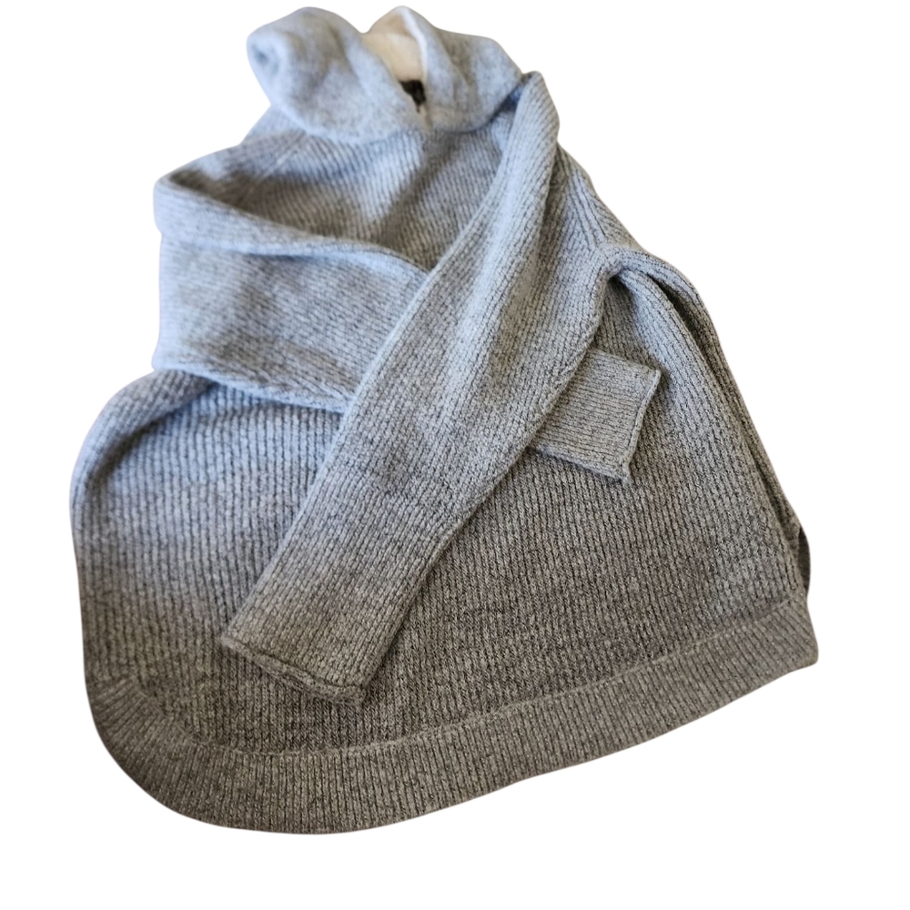 Plus-size Women's 24w Zelda Sherpa Gray Hooded Sweater From Lety & Me